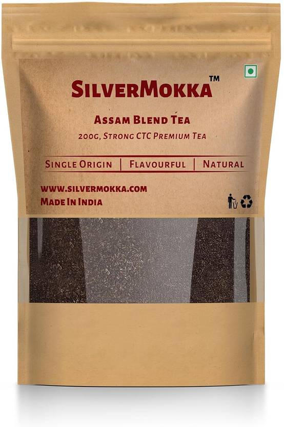 SilverMokka Original Assam Tea|Single Origin|Strong, Aromatic, Flavorful | CTC Premium Blend Tea Pouch