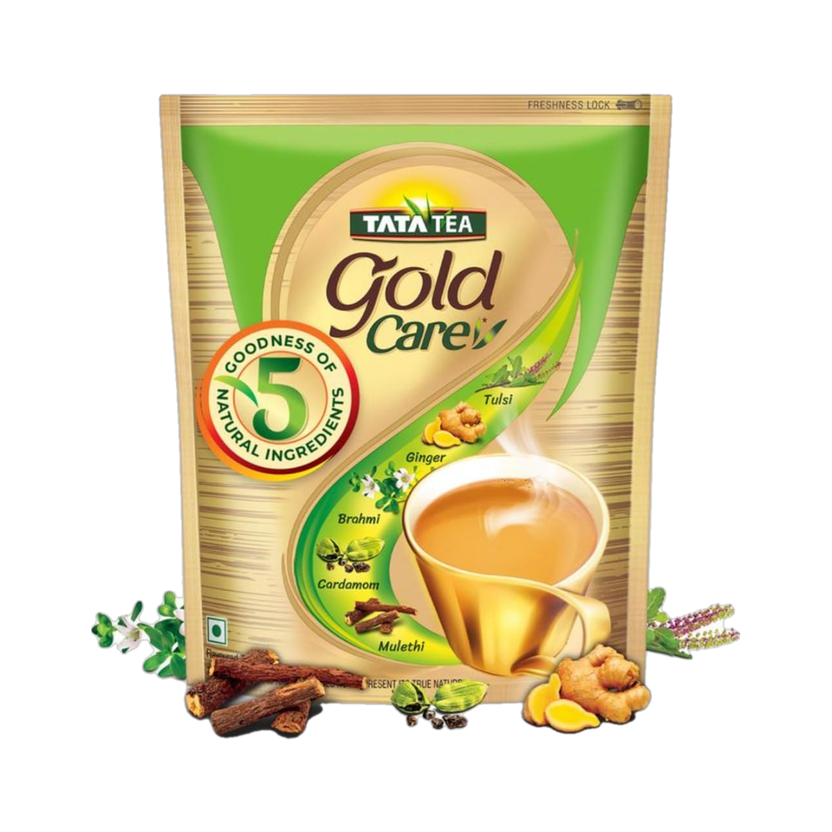Tata Tea Gold Care Goodness of 5 Ingredients, Tea Pouch