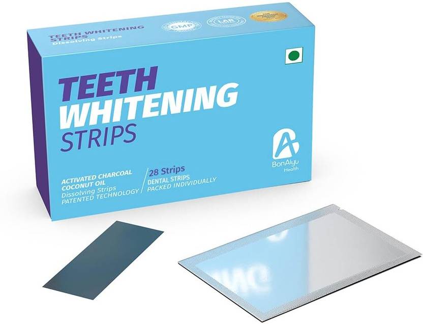 bonayu BonAiyu Teeth Whitening - 28 strips |Natural,Activated Charcoal, Coconut Oil Teeth Whitening Kit