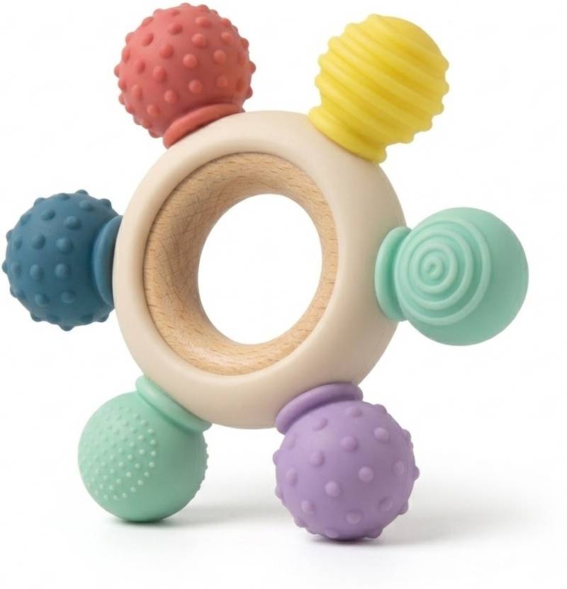 Luxella Baby Silicone Teether Toy BPA Free Teething Toy for Infants Safe Chewable Teether