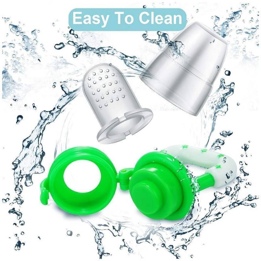 WooCute Baby Fresh Fruit Food Feeder Nibbler Pacifier|Training Massaging Toy Teethe|Babies Toddlers Infants Kids Soother Multicolor