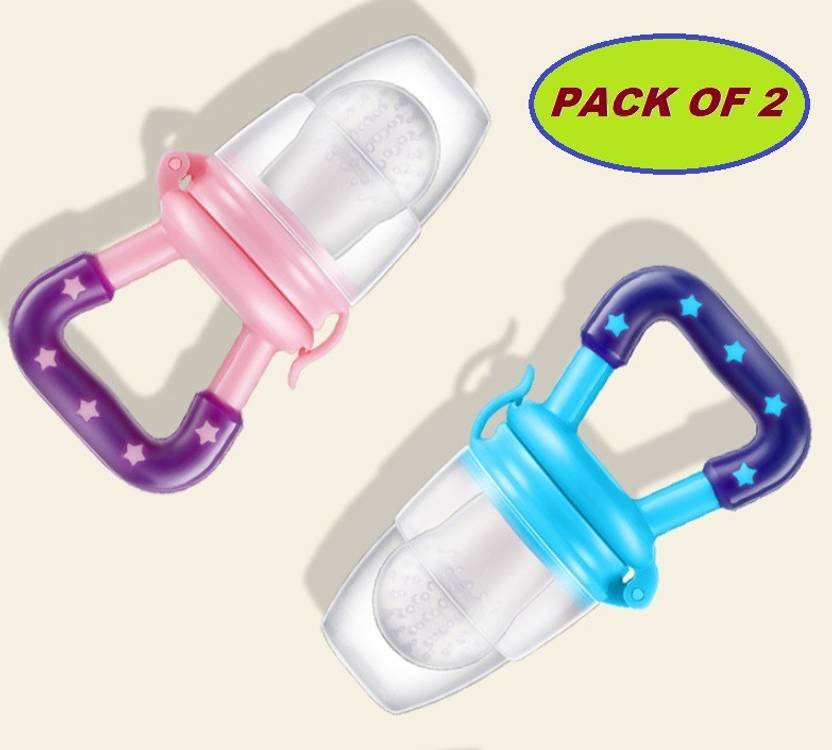 Bichwaliya Silicone Baby fruit Feeder/BPA Free/Food Feeder/Silicon Food Nibbler, (2 PCS) Teether and Feeder