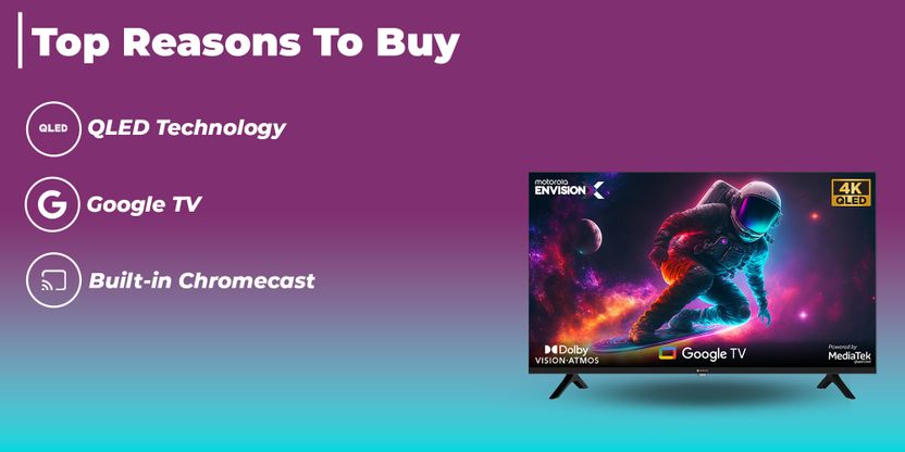 Motorola EnvisionX 43 inch 4K QLED Smart TV - Image 8