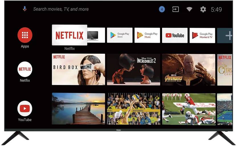 Haier 139 cm (55 inch) Ultra HD (4K) LED Smart Android TV Online at ...