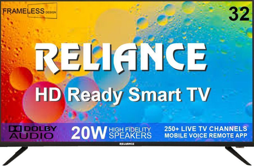 Reliance 80 Cm 32 Inch Hd Ready Led Smart Android Tv Cloud Base