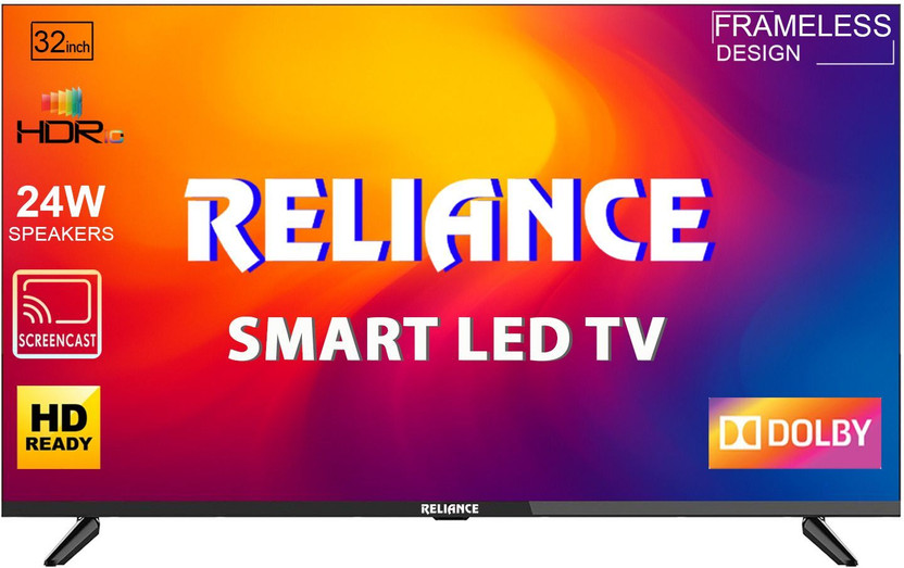 Reliance 80 Cm 32 Inch Hd Ready Led Smart Android Tv 2025 24 W