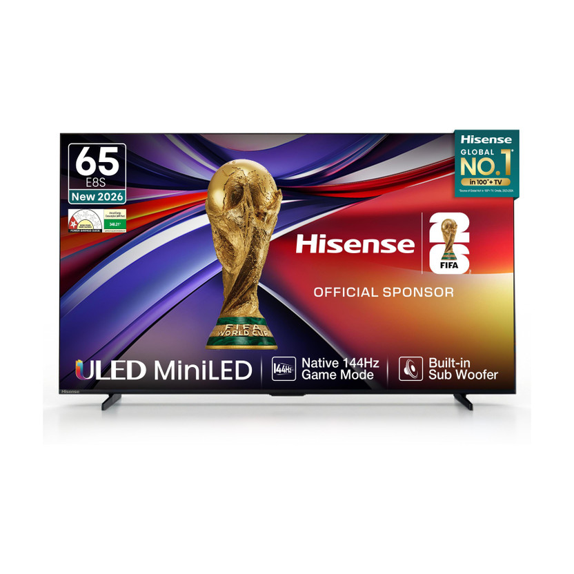 Hisense 164 cm (65 inch) Ultra HD (4K) Mini LED Smart VIDAA TV 2026 Edition with Native 144Hz Game Mode , Hi-View AI Engine , Full Array Local Dimming Pro , Total HDR Solution , 61W Speakers with Built-in Subwoofer , Hands-Free Voice Control , VIDAA OS