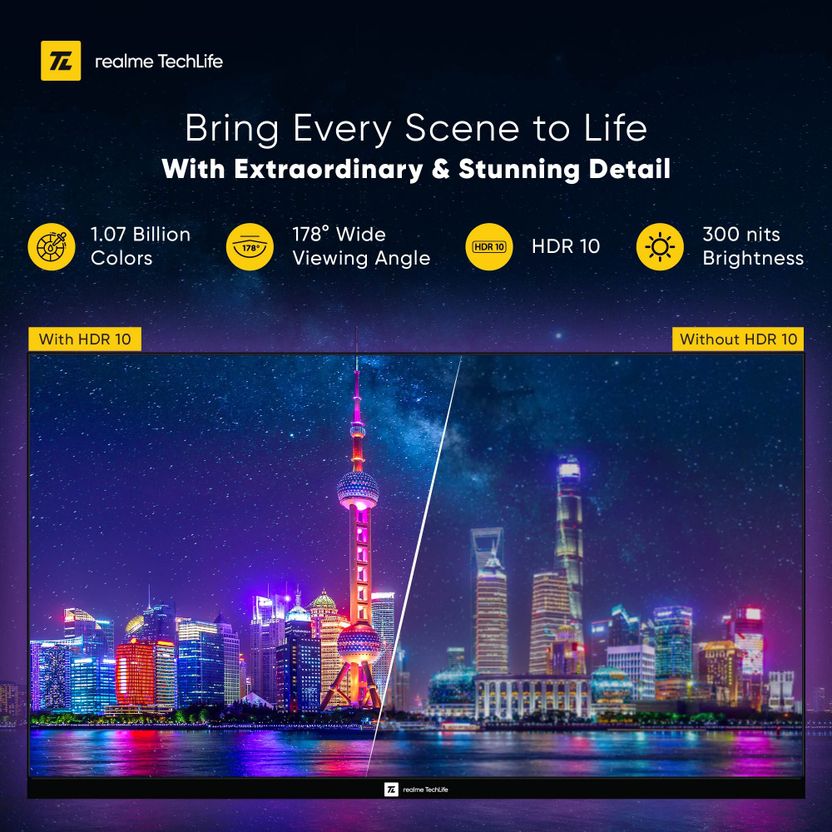 realme TechLife 32 inch QLED HD Ready Smart Google TV - Image 2