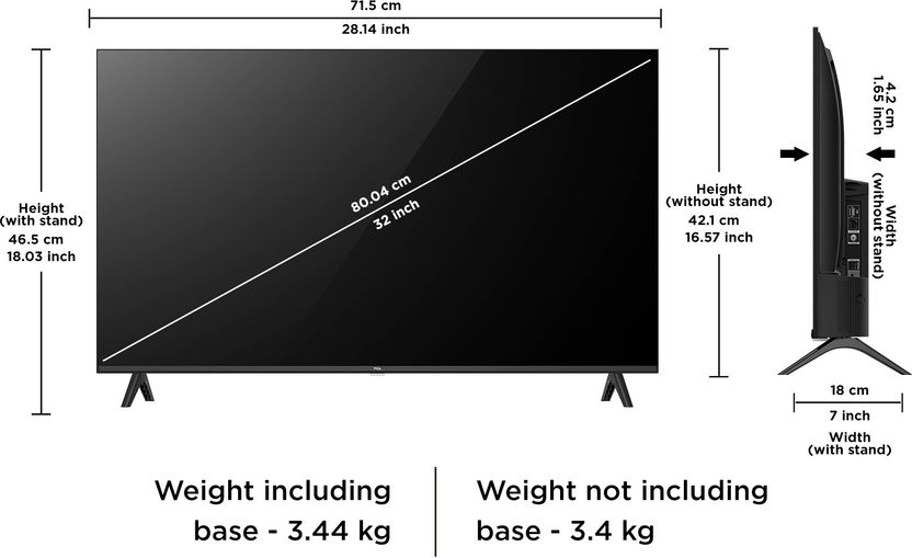 TCL 32S5500 32 inch Full HD LED Smart Google TV 2024 - Image 8
