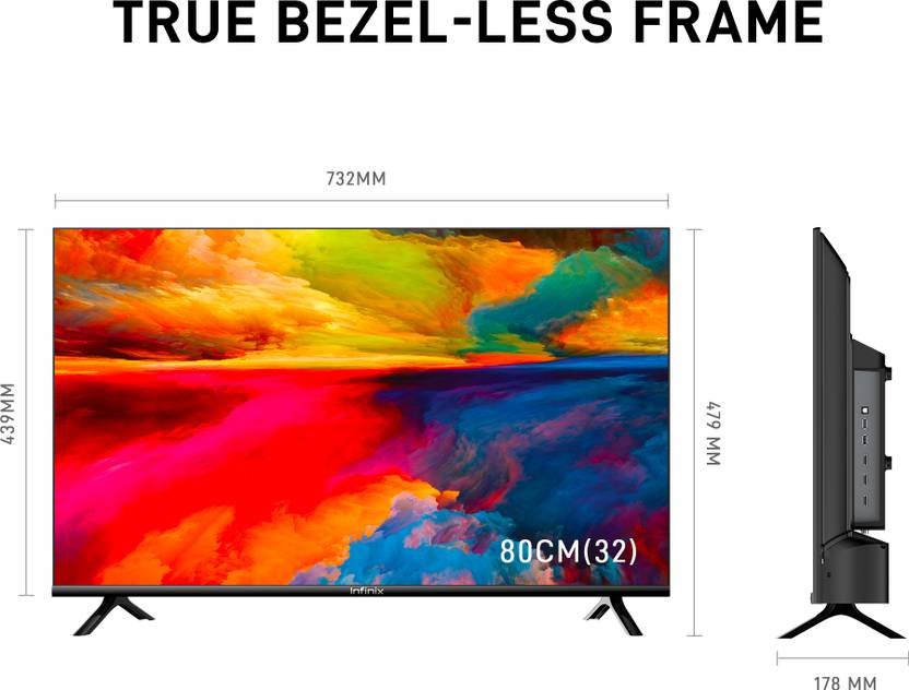 Infinix 80 cm (32 inch) HD Ready LED Smart Linux TV (32Y1D/32Y1C/32Y1B)