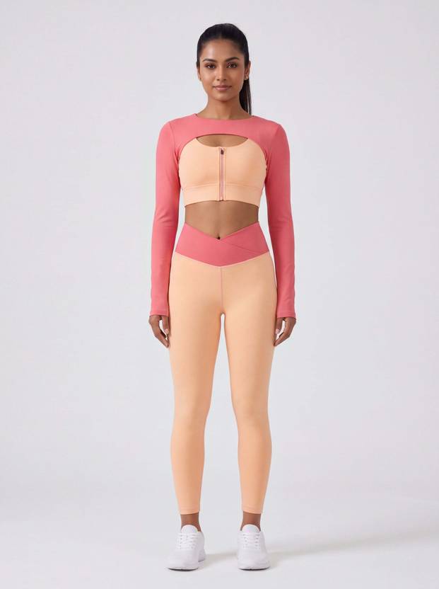 belonge Solid Women Pink Tights