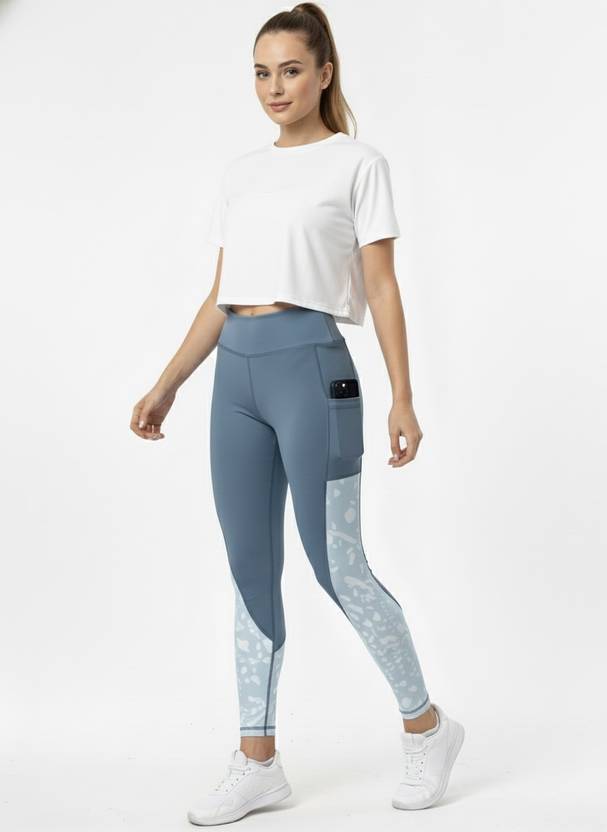 benzos Printed Women Black, Purple Tights