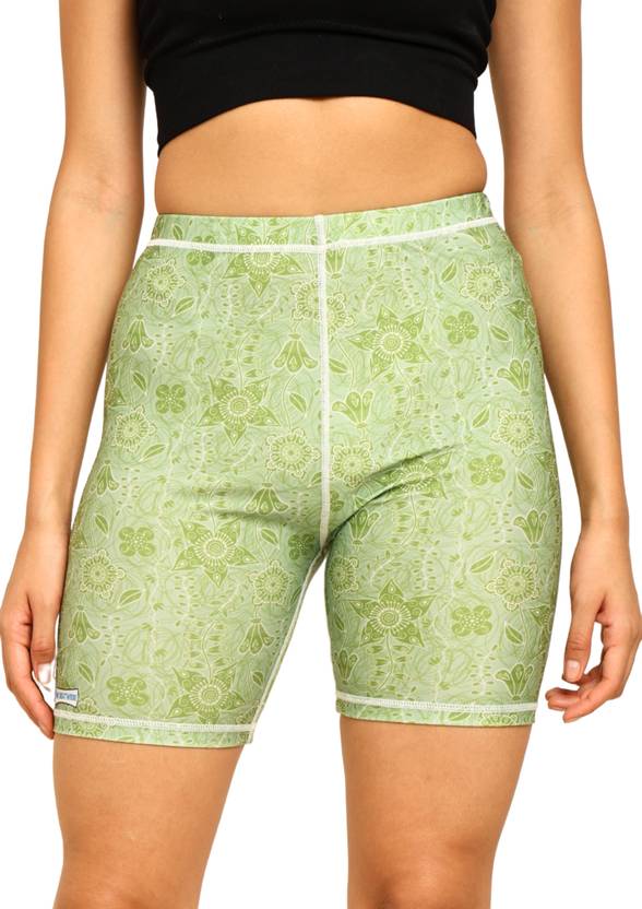 BW:BEATWIDE Printed Women Light Green Tights