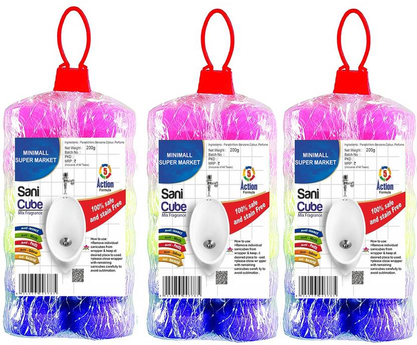 MINIMALL SUPER MARKET Sanicubes/Urinal Balls Bathroom Freshener,Toilet ...