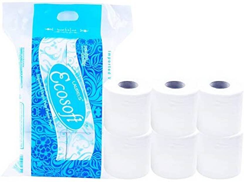 Laurels EcoSoft Toilet Tissue Paper Roll 320 Pulls Pack of 6 Toilet