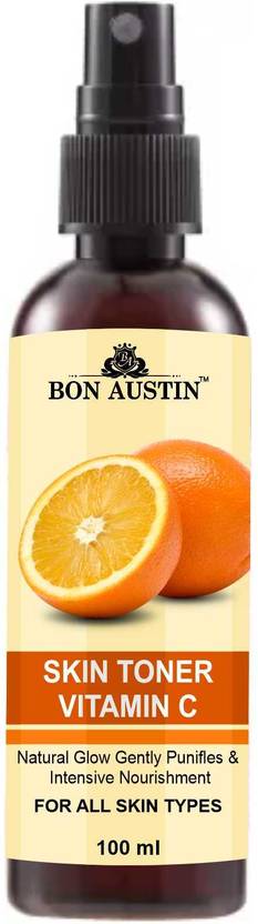 Bon Austin Vitamin C Toner Refreshing Face Mist & Toner for Hydrating Skin (100ml) Pack 1 Men & Women