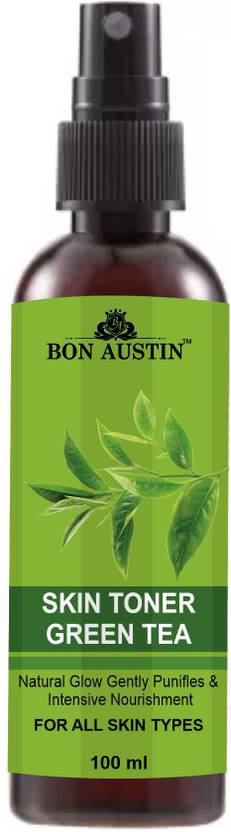 Bon Austin Green Tea Toner Refreshing Face Mist & Toner for Hydrating Skin (100ml) Pack 1 Men & Women