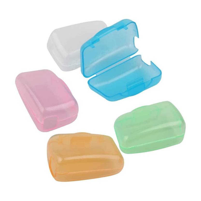 H&M Store 5 Pc Anti Bacterial Plastic Toothbrush Head Covers l Travel Toothbrush Guard Toothbrush Case