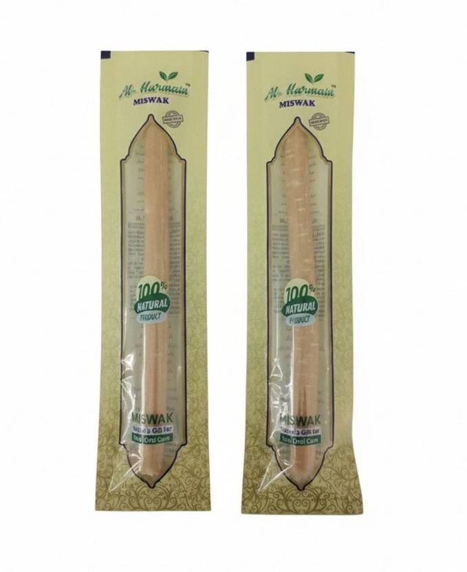 MHAX Herbal Extract Miswak Stick Storage Case Freeze Dried Natural Teeth CleaningTwig Soft Toothbrush