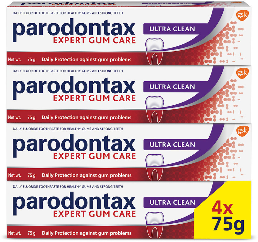 Parodontax Ultra Clean 75g Toothpaste,4X more effective at