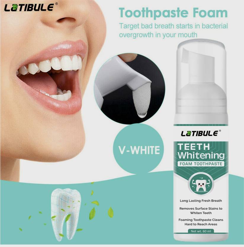 Latibule Teeth Whitening Foam to Ultrafine Deeply Clean Gums Stain Removal Toothpaste Buy