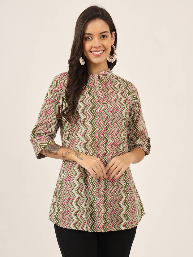 DIVENA Women Geometric Print A-line Kurta