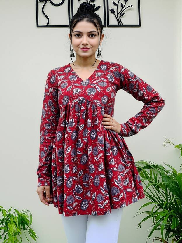 NAVYANKAA Women Printed Straight Kurta