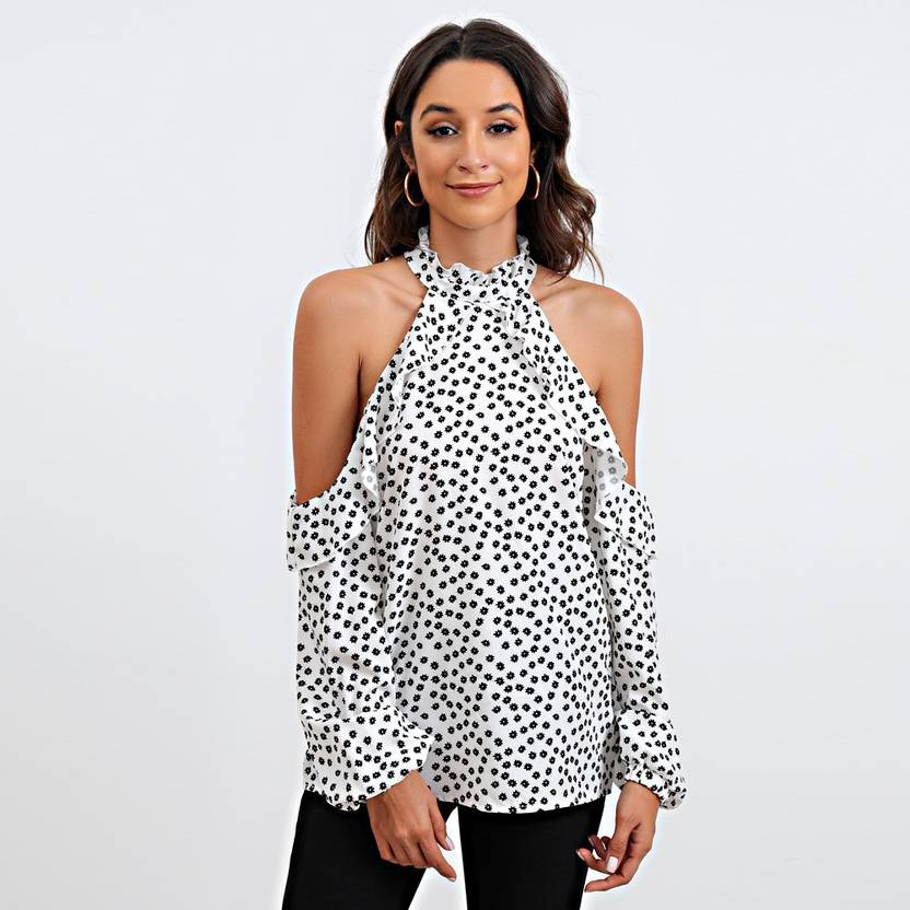 BoStreet Casual Printed Women White Top