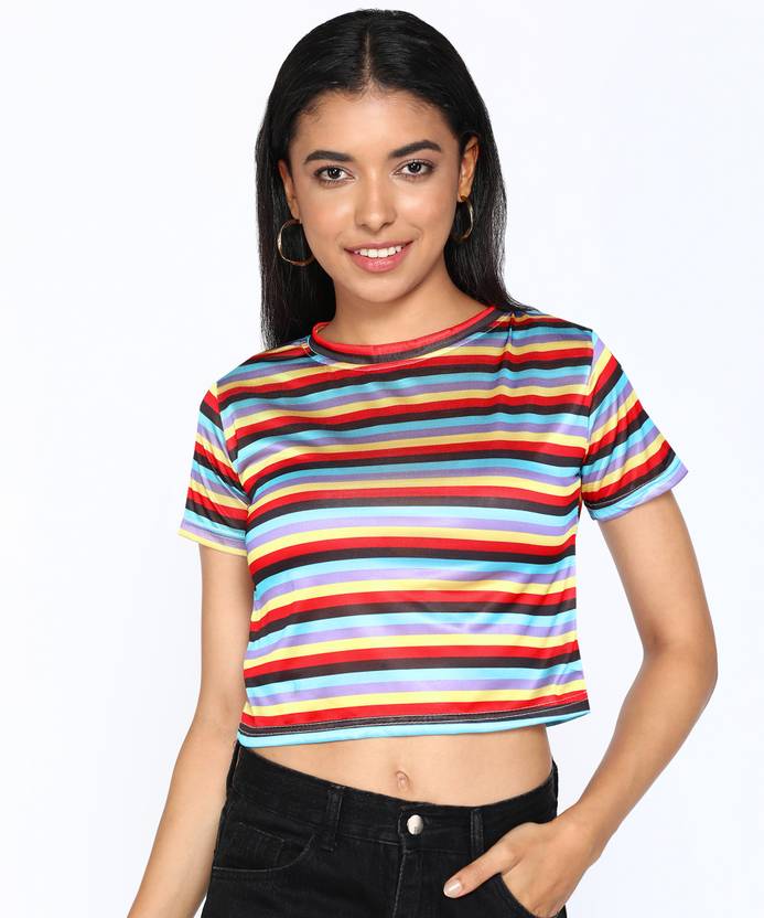 BoStreet Casual Striped Women Multicolor Top