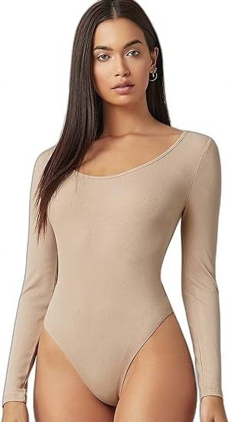 ZAROONPRODUTION Casual Regular Sleeves Solid Women Brown Top