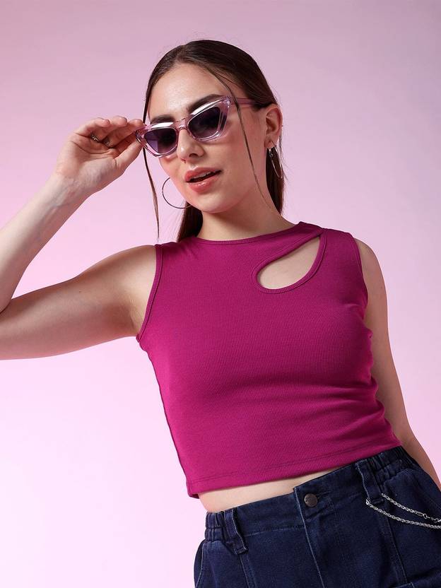 Freehand by The Indian Garage Co. Casual Solid Women Pink Top