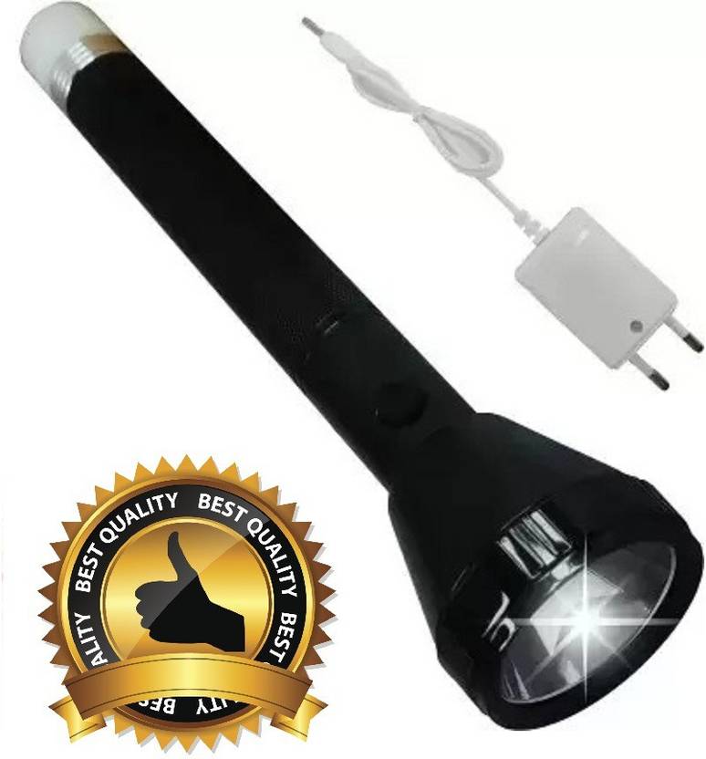 OT SUPER 1 Km Lithium Battery Long Range Led torch Light Rechargeable & Dual Battery Torch Price