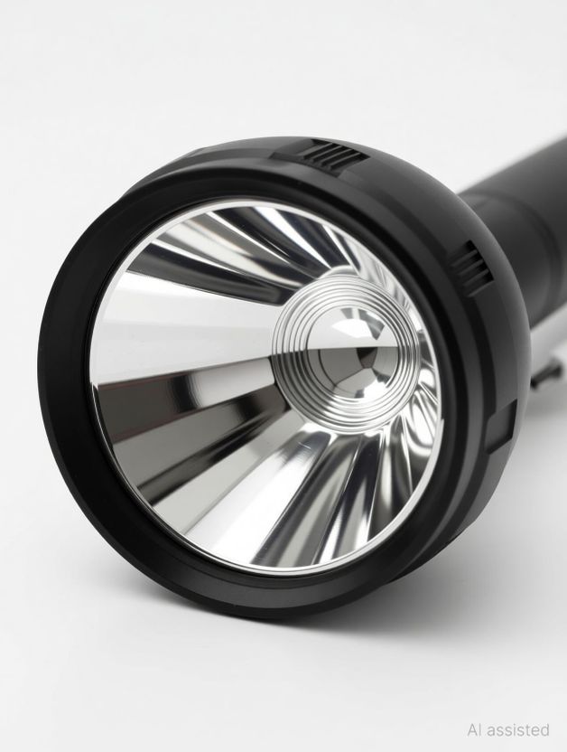 iDOLESHOP Two in One Flash with Back Light Torch (Black, 27 cm) - Image 3