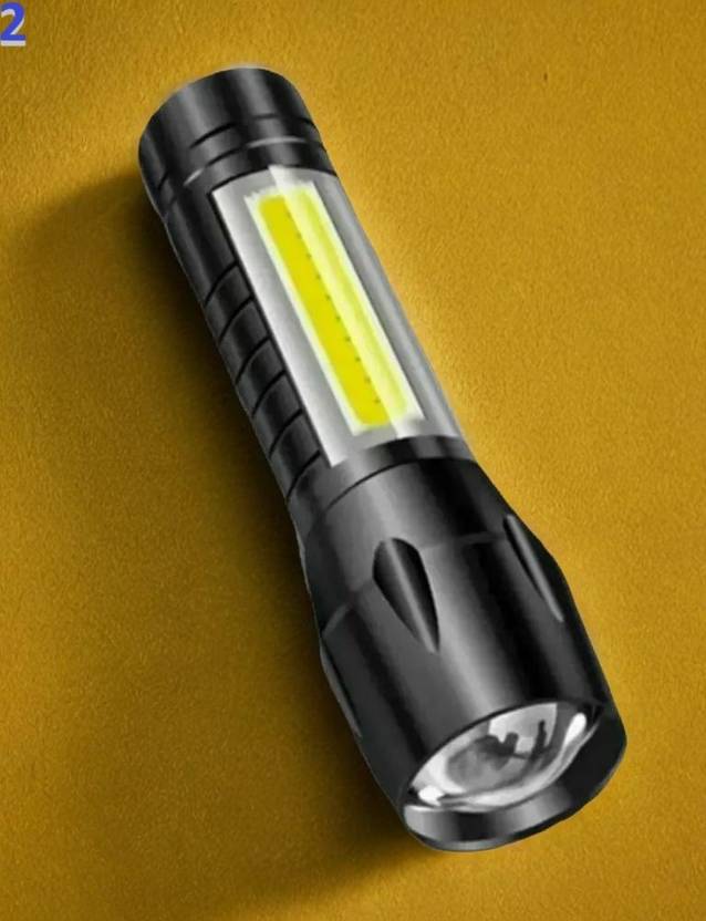 Bydye V183 (ZOOMABLE METAL LED TORCH)3 Modes Flashlight, Super Bright