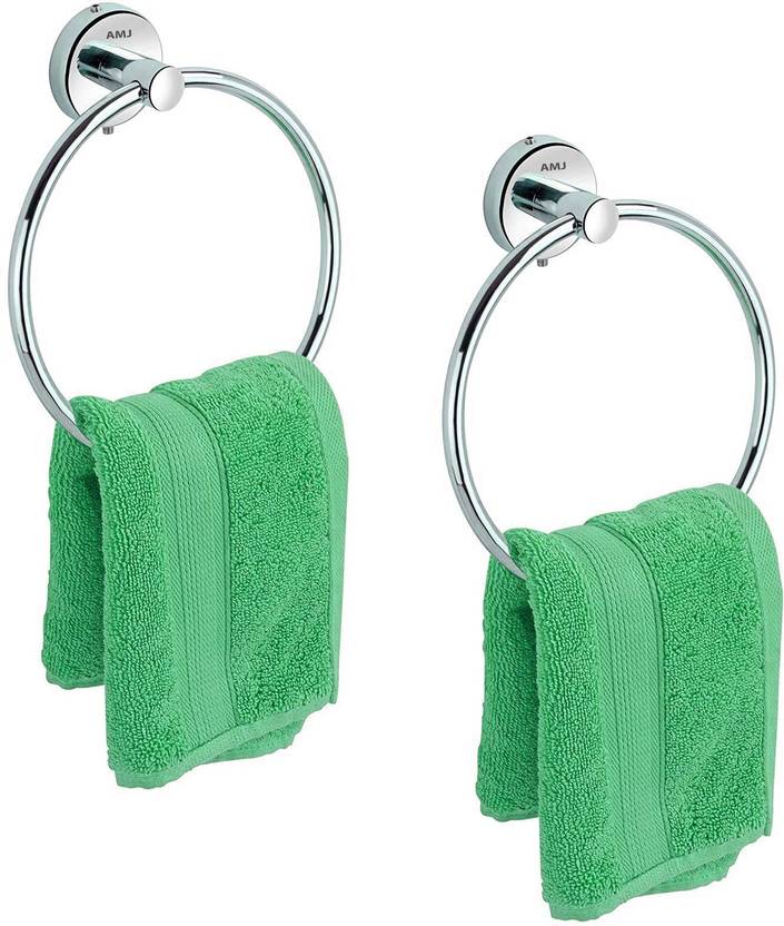 AMJ ROUND StainlessSteel Towel Ring for Bathroom/Wash Basin/Napkin