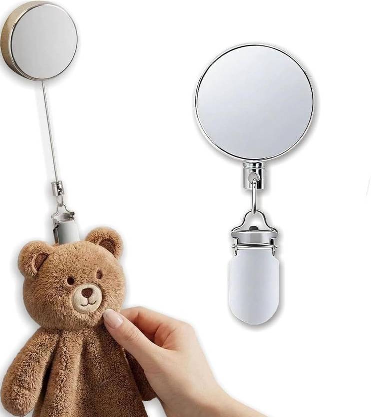 ARDAKI Stainless Steel Retractable Towel Holder Clip,NoDrill Self Adhesive Towel Hanger silver Towel Holder