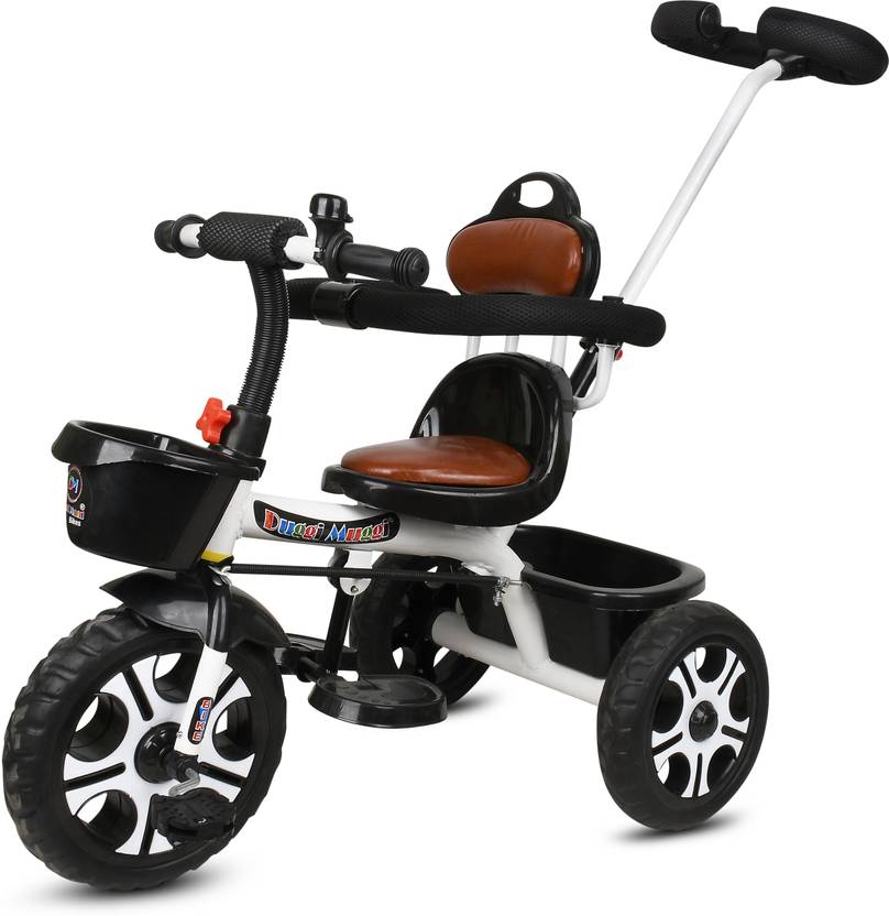 NEXOVA Tricycle with parental handle break wheels foot rest and leather