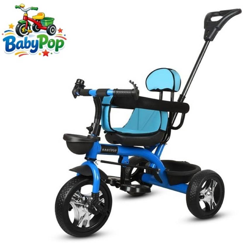 BABYPOP Tricycle with Parental Handle | Bottle holder and Armrest ER06 Tricycle