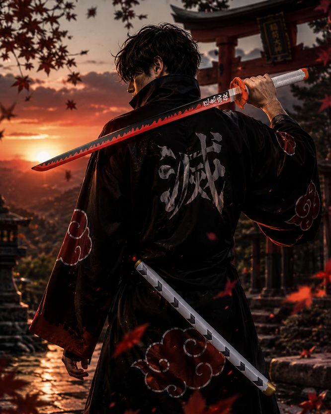 otaku Rengoku Inspired Katana 104 cm - Image 3