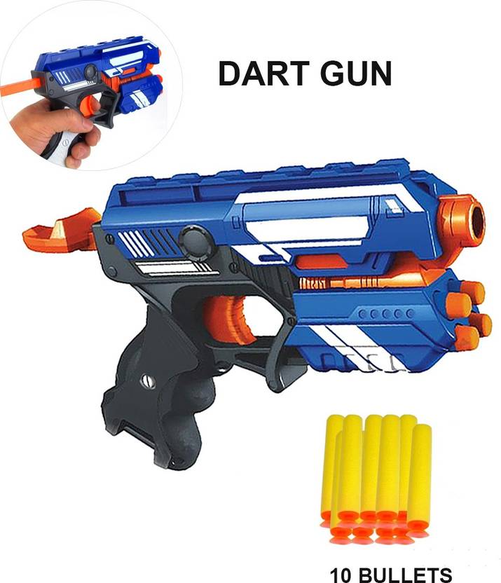 Poktum High quality Blaze Storm Hot Fire Soft Gun Toy with 10 Safe Soft Foam Bullets Guns