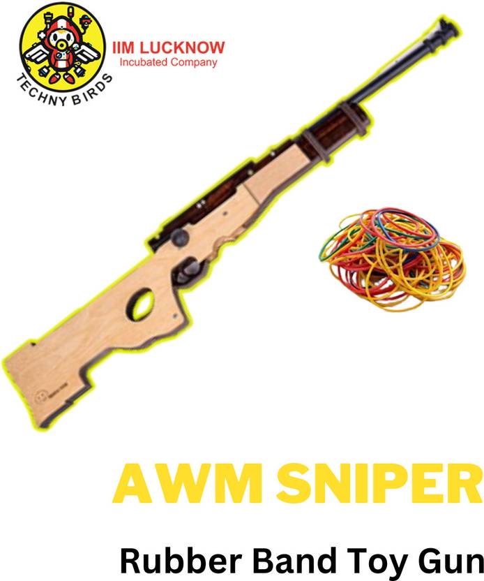 Techny Birds Accurate and Safe shooting rubber band powered Full Size