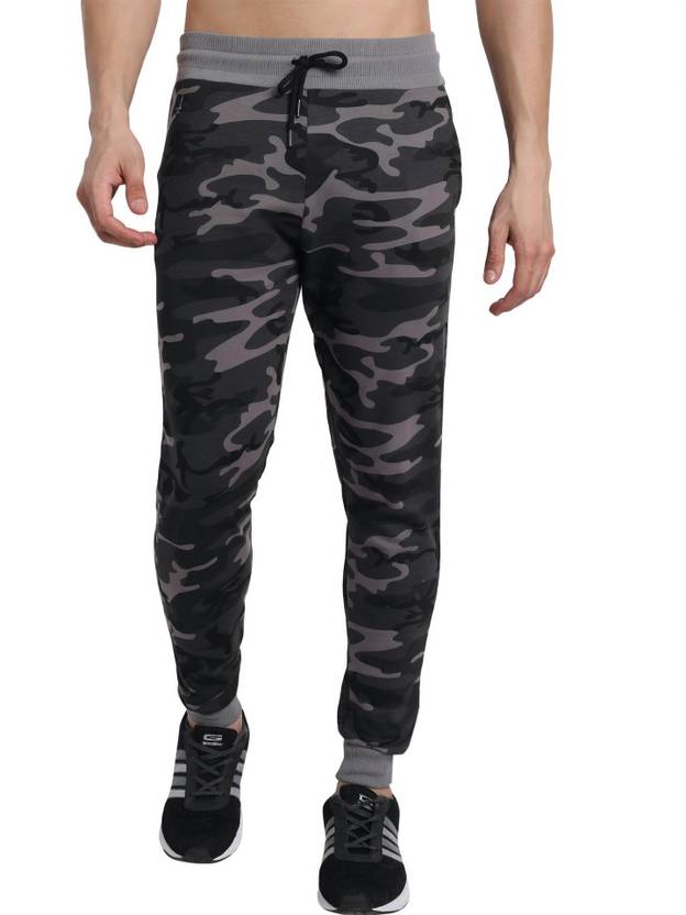 PeppyZone Printed Men Grey Track Pants