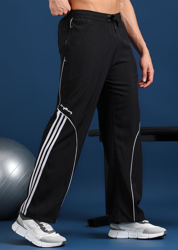 GNOCKFACE Men Black Striped Track Pants - Image 3