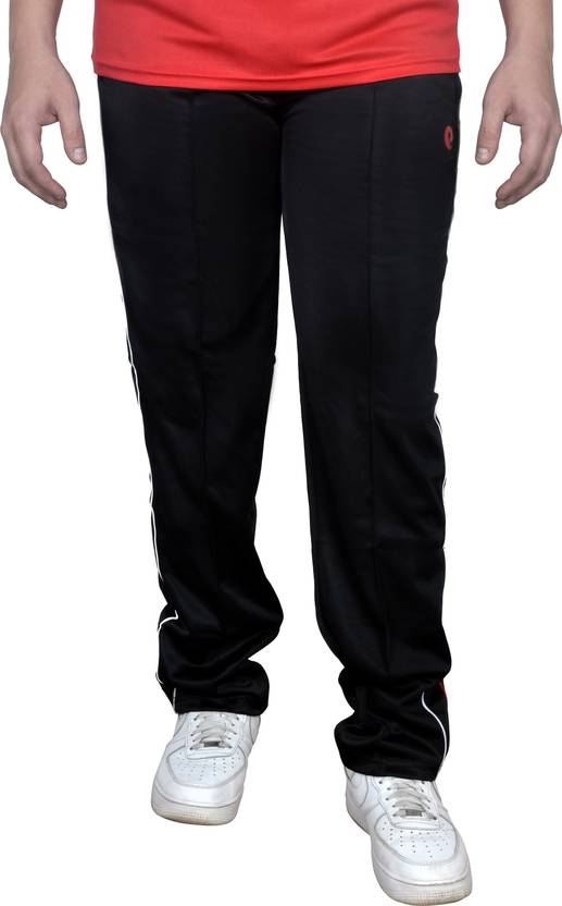 ESTRO Solid Men Black Track Pants