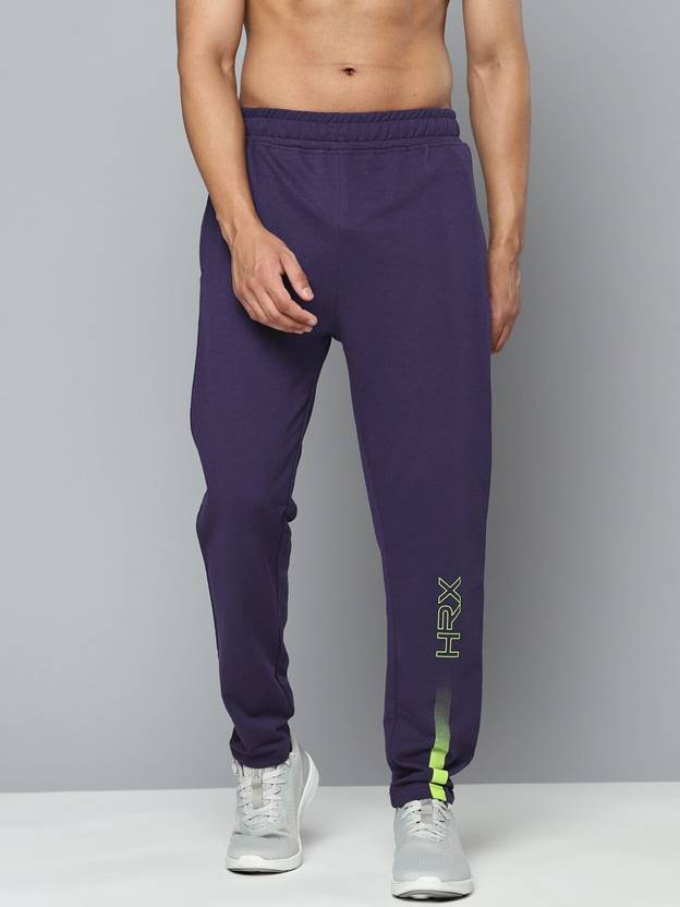HRX by Hrithik Roshan Printed Men Purple Track Pants Buy HRX by