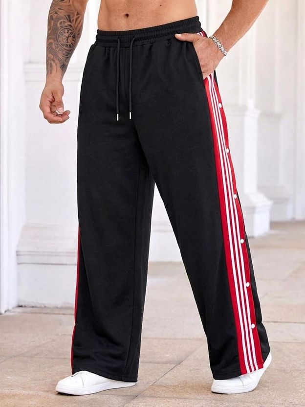 FLYcollection Men Black Track Pants - Image 7