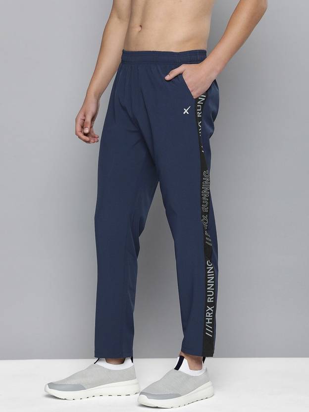 HRX by Hrithik Roshan Solid Men Blue Track Pants Buy HRX by Hrithik