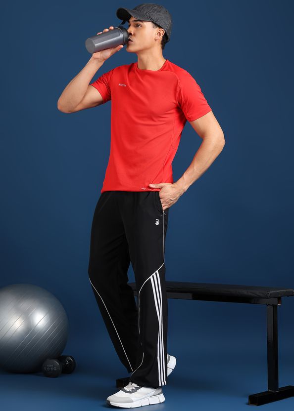 GNOCKFACE Men Black Striped Track Pants - Image 4