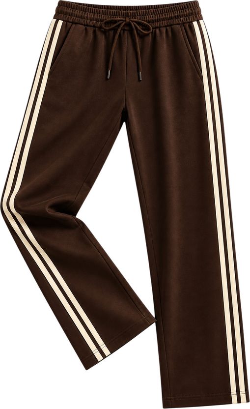 MOJAMEDI Men Striped Black Track Pants - Image 6