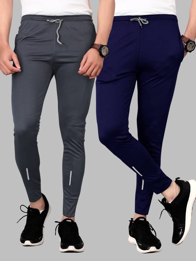 Availkart Solid Men Dark Blue, Grey Track Pants - Buy Availkart Solid ...